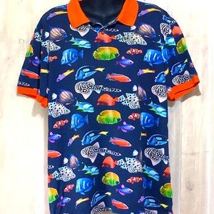 Vintage Bugatchi Men polo shirt Size Medium